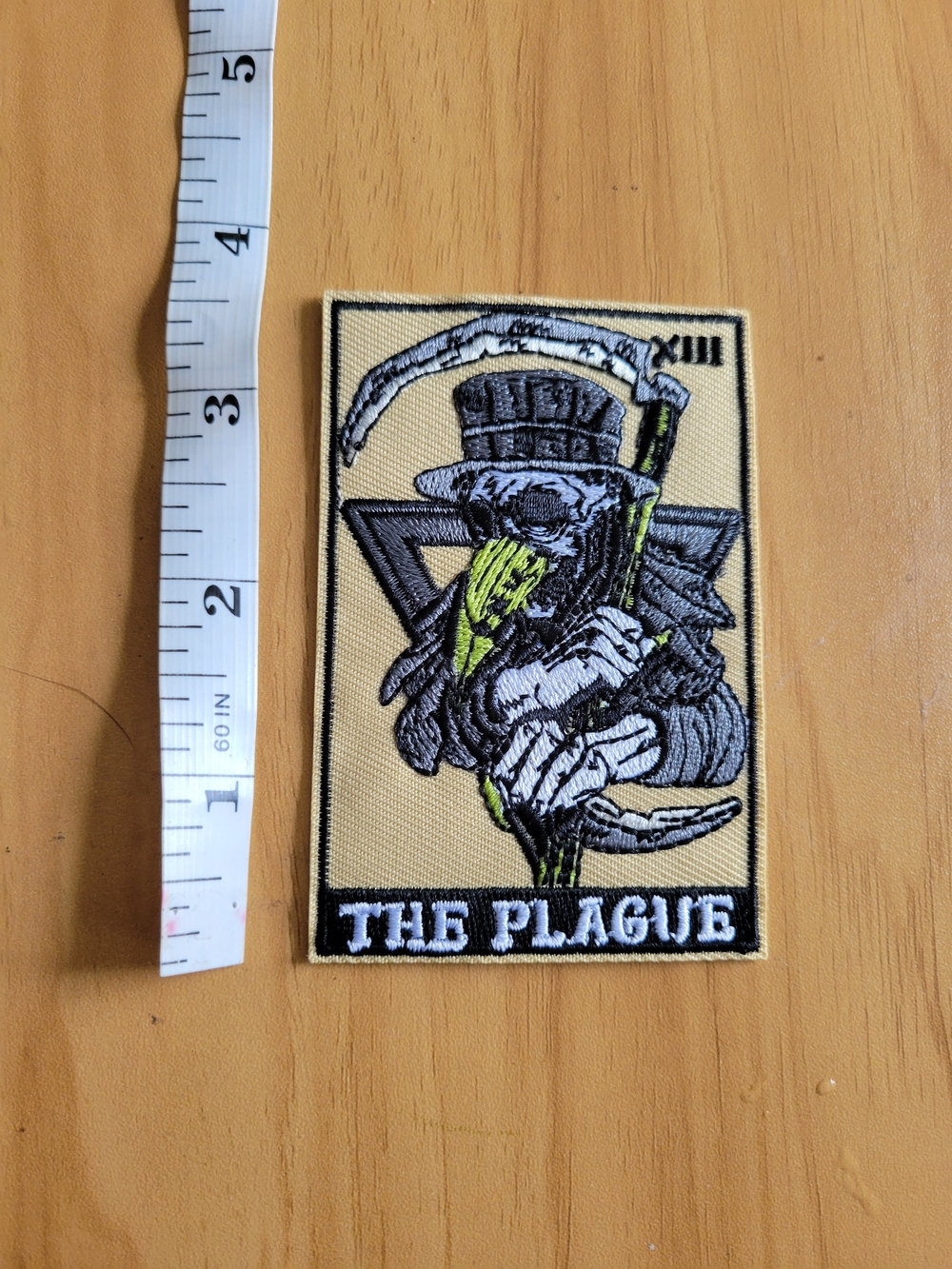 🧋NEW🧋The Plague Embroidered Patch - Tan & Black